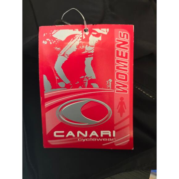 Canari Cycle Wear Black Pro Tour Knicker Padded Athletic Biking Women's M NWT - Picture 4 of 7